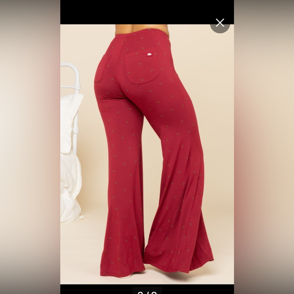 Popflex deep sleep pajama pants cranberry